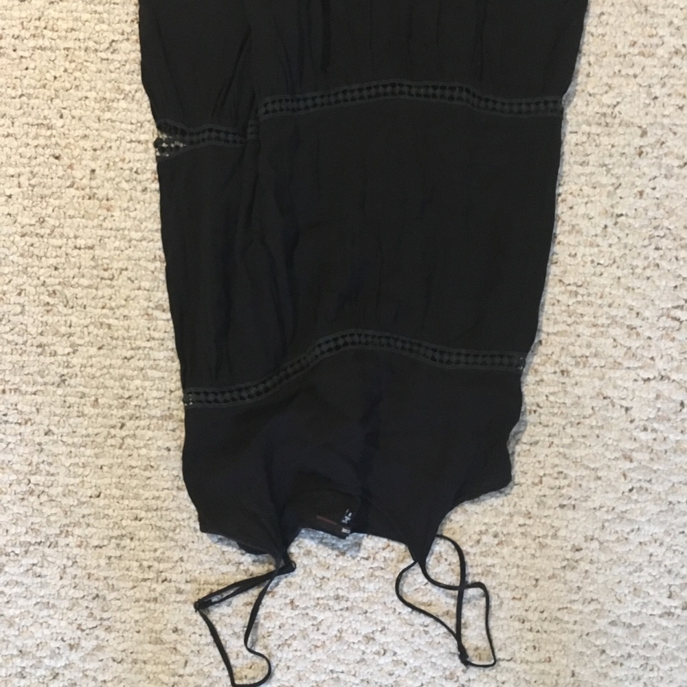 Black spaghetti strap babydoll dress